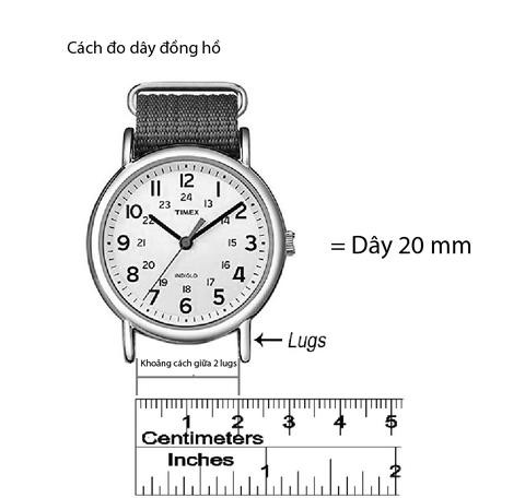 Hướng dẫn đo kích thước dây đồng hồ DW để chọn mua sản phẩm đồng hồ DW sale phù hợp.