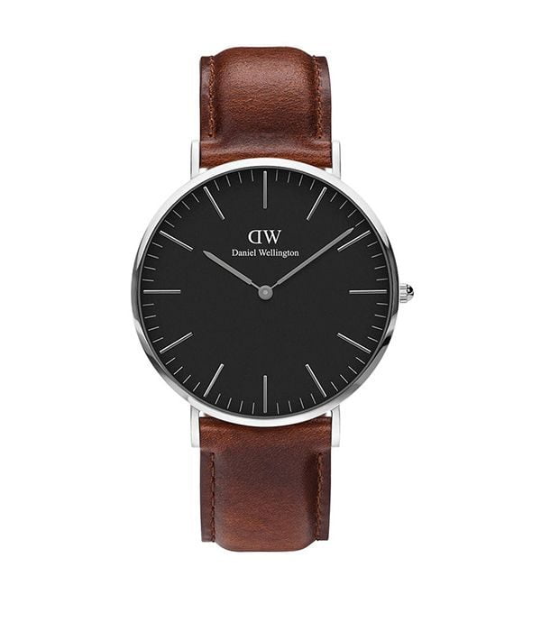Đồng hồ nam dây da Daniel Wellington DW00100130 nâu đen: Biểu tượng của sự tối giản và tinh tế