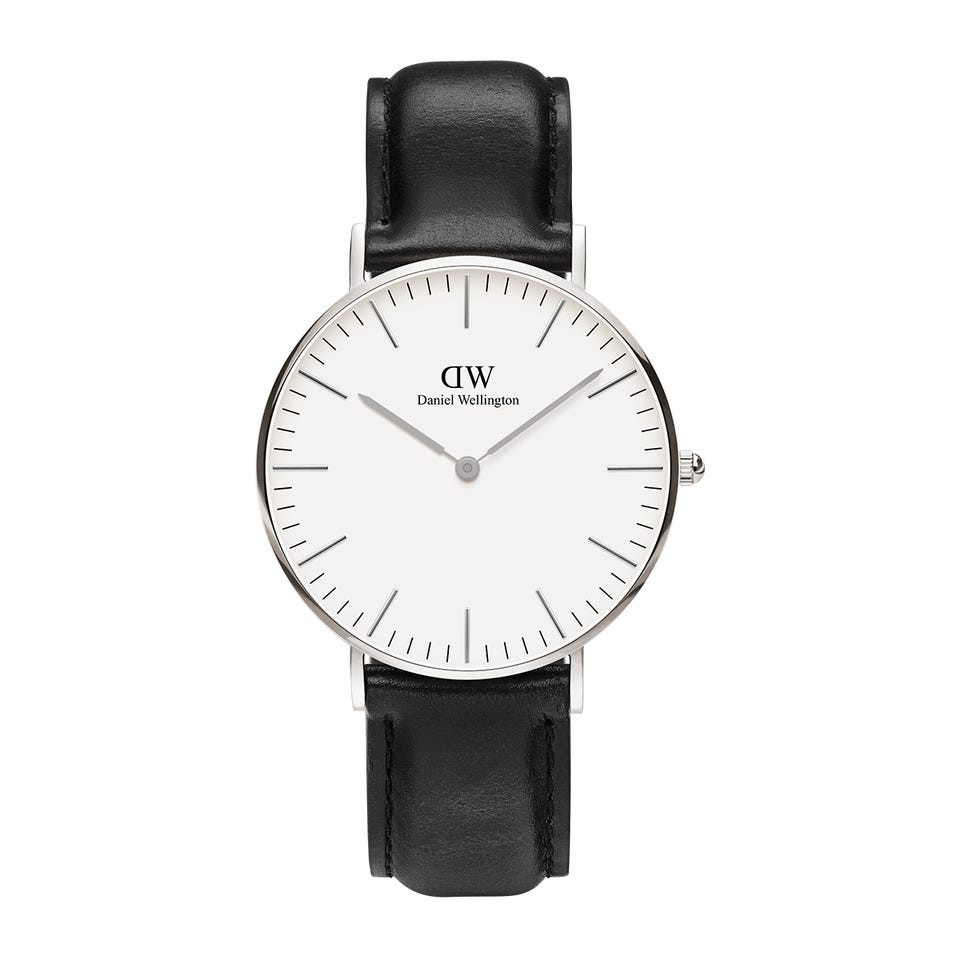 Đồng hồ DW Classic Sheffield mặt trắng dây đen