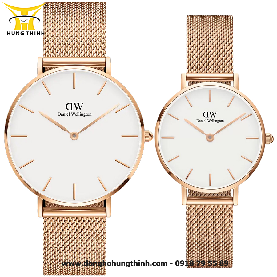 Đồng Hồ Cặp DW Petite Cho Cặp Đôi: Biểu Tượng Của Tình Yêu Tối Giản Và Thanh Lịch