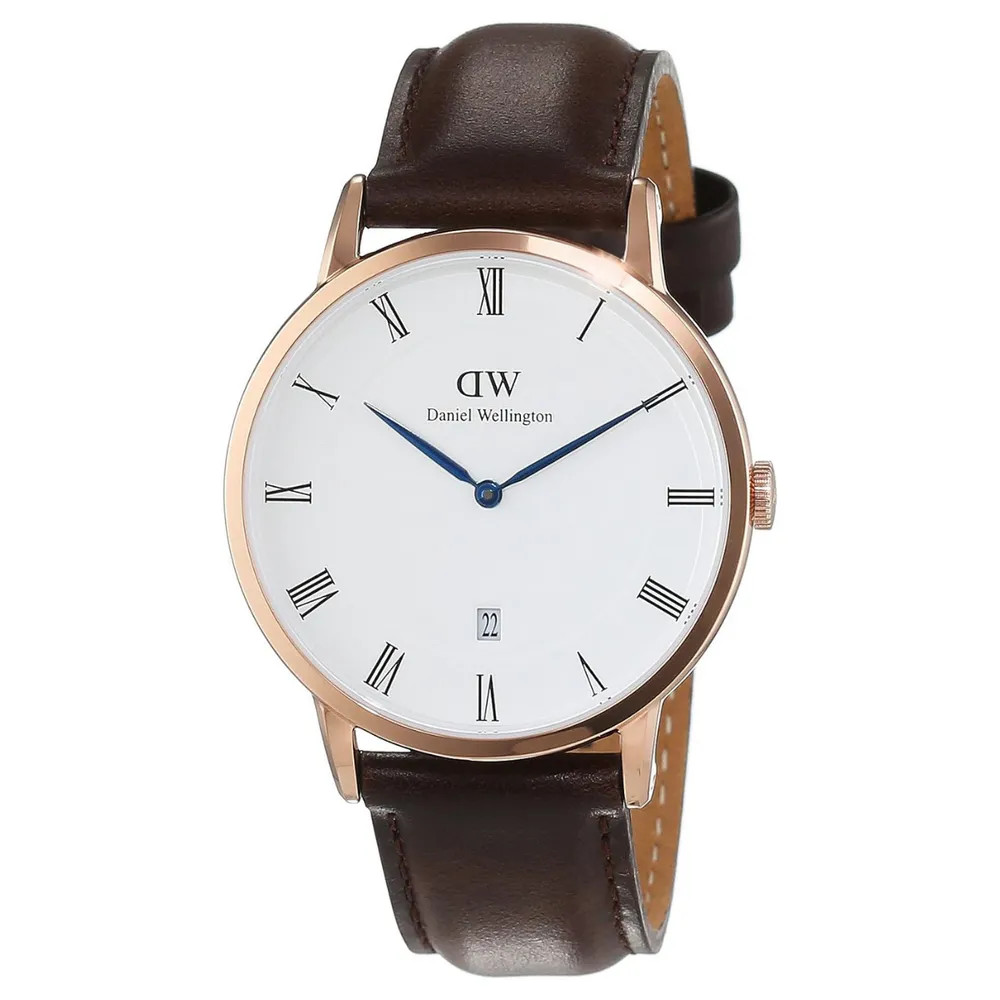 Đồng hồ DW nam DW00100086 mặt số đen, kim xanh nổi bật