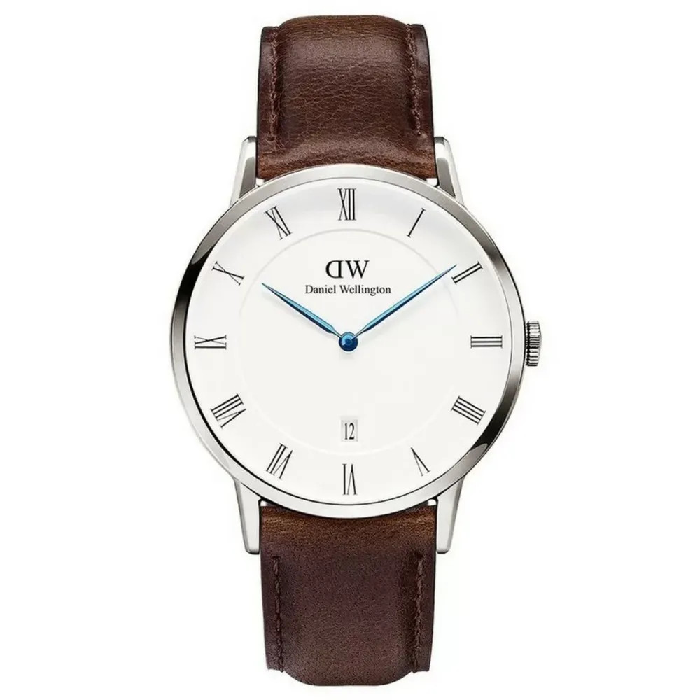Đồng hồ DW nữ DW00100095 với thiết kế tối giản, điểm nhấn kim xanh