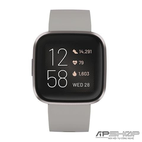 Đồng hồ thông minh Fitbit Versa 2 với màn hình AMOLED hiển thị rõ nét