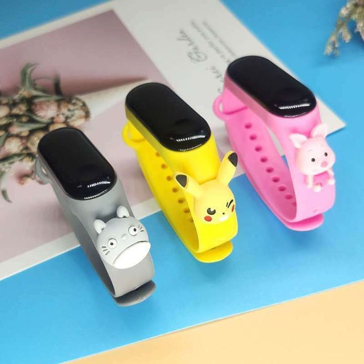 Đồng hồ LED cho trẻ em dạng vòng tay màu sắc nổi bật
