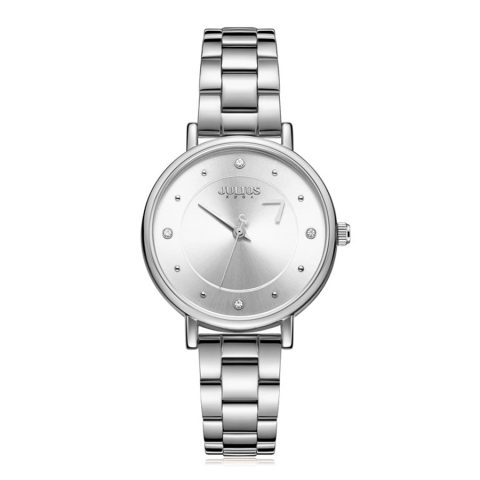Đồng hồ nữ Julius dây thép JA-1248A trên cổ tay thanh lịch