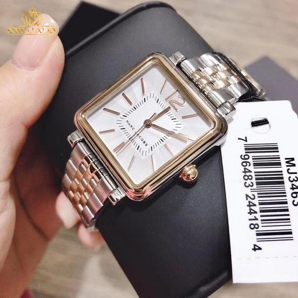 Đồng hồ Marc Jacobs MJ3463 dây kim loại bạc vàng, sang trọng nữ tính