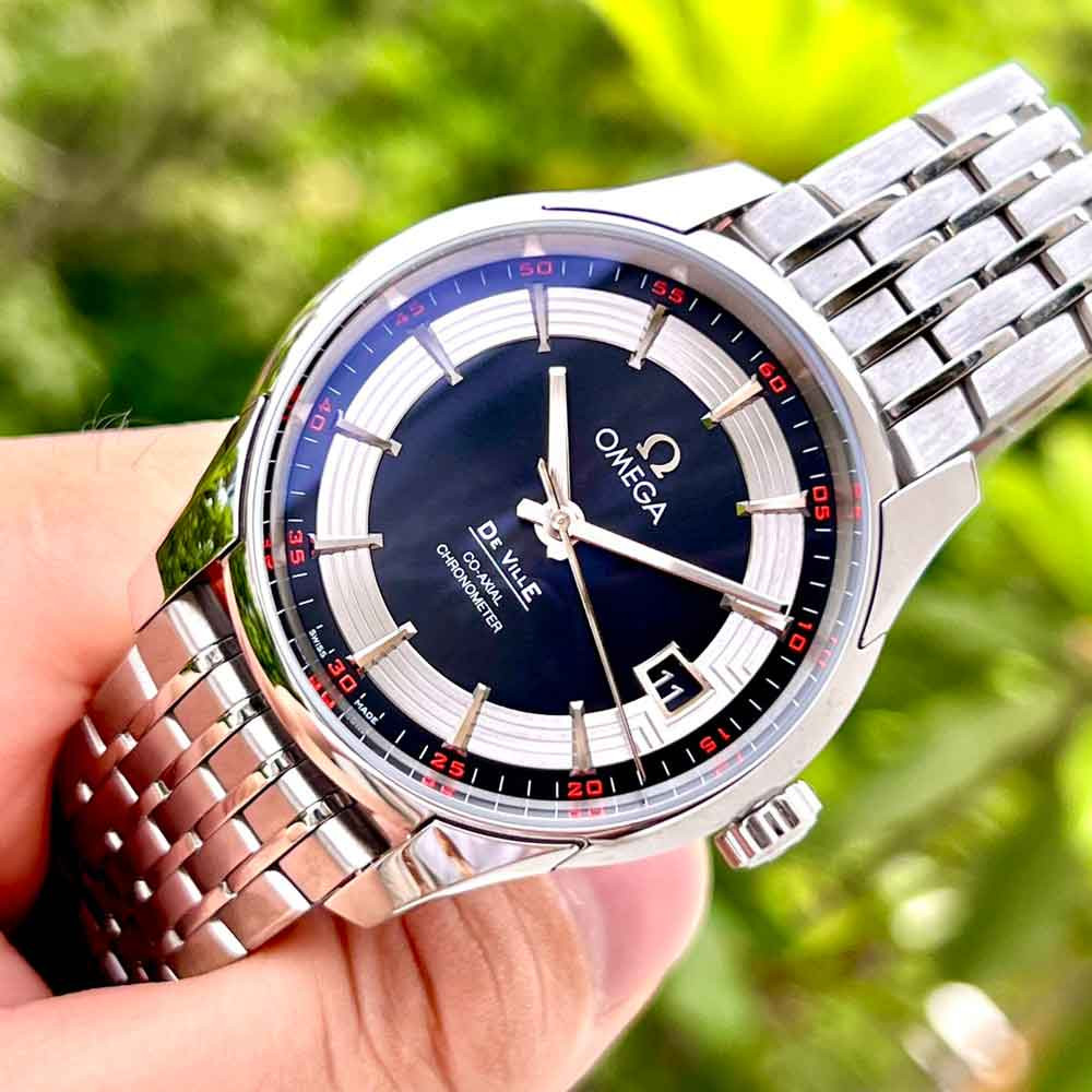 Góc nhìn cận cảnh mẫu đồng hồ Omega Deville nam Thụy Sỹ đẳng cấp