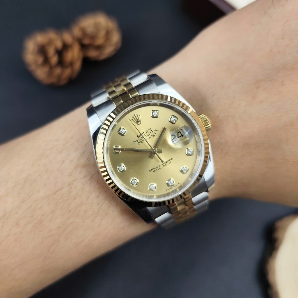Giá đồng hồ Rolex Datejust 36 Champagne 116233-0150 đẳng cấp