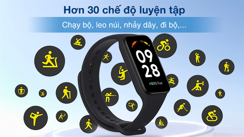 Giao diện theo dõi sức khỏe trên màn hình đồng hồ