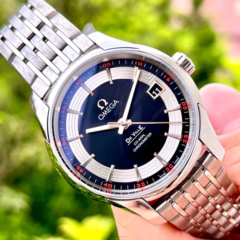 Vẻ đẹp tinh tế của đồng hồ Omega nam Thụy Sỹ Deville trên tay