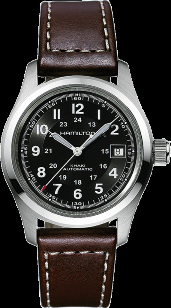 Đồng hồ Hamilton Khaki Field Auto với dây da ấn tượng, giá 15 triệu nên mua