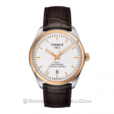 Mẫu đồng hồ Tissot T101.451.26.031.00 dây da, thường bị nhầm lẫn khi mua đồng hồ Tissot xách tay