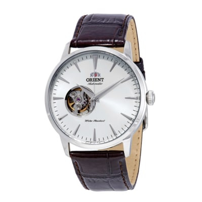 Đồng hồ Orient Crystal 21 Jewels FAG02005W0 dây da lộ máy