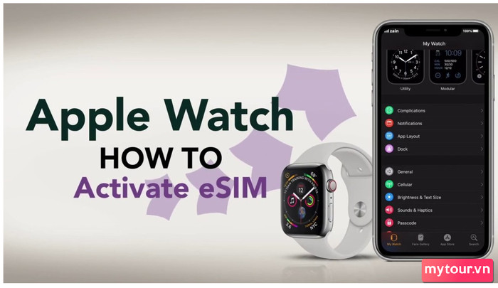 Người dùng kích hoạt eSIM trên đồng hồ thông minh Apple Watch