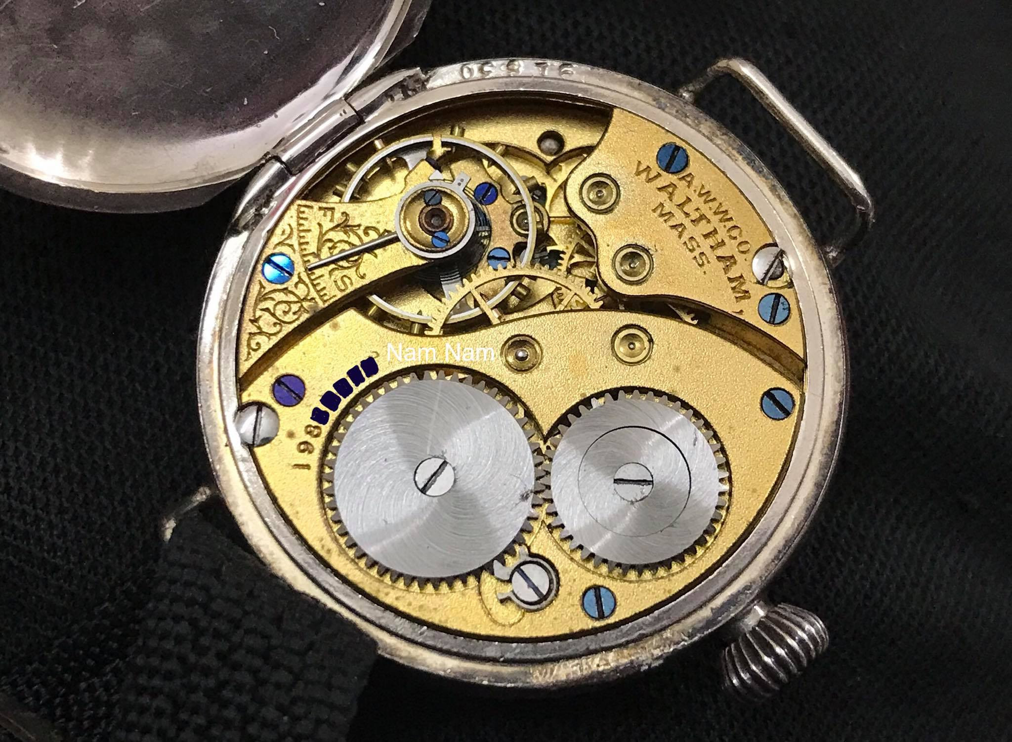 Bộ máy đồng hồ đeo tay Waltham với số serial 19 triệu