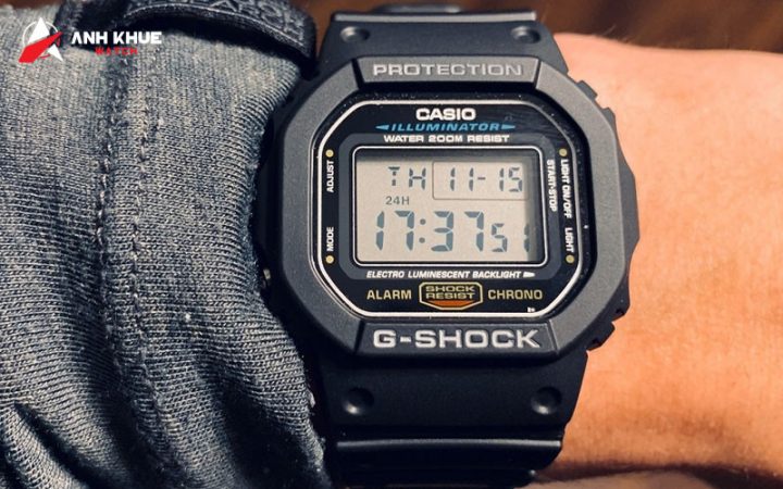 Mẫu đồng hồ G-Shock DW-5600E-1V bền bỉ, giá phải chăng