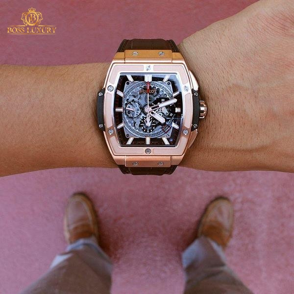 Đồng hồ Hublot Spirit Big Bang King Gold 45MM, mẫu đồng hồ Hublot cơ chính hãng với thiết kế độc đáo