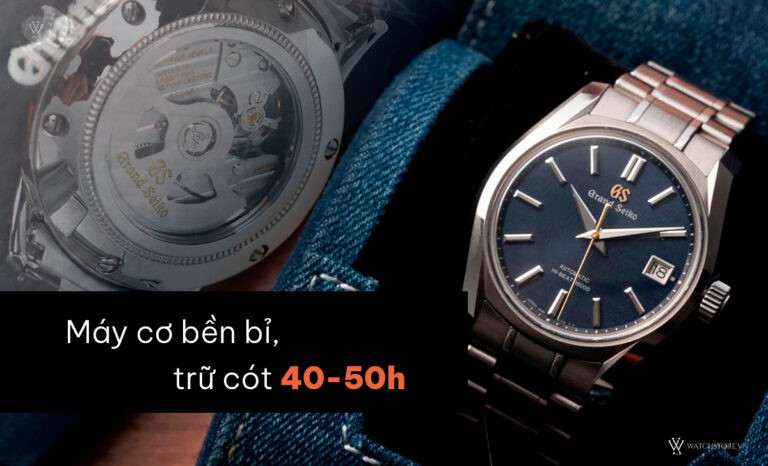 Bộ máy Automatic bên trong đồng hồ cơ Seiko chính hãng, thể hiện cơ chế hoạt động.