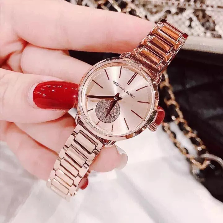 Đồng hồ Michael Kors nữ màu hồng MK2735 Petite Portia: Nét Thanh Lịch Quyến Rũ Mọi Ánh Nhìn