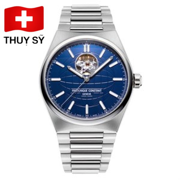 Đồng hồ cơ lộ máy Thụy Sĩ Frederique Constant Highlife FC-310N4NH6B thiết kế mặt số xanh