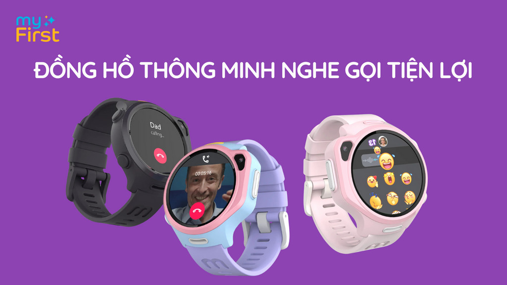 Tính năng nghe gọi tiện lợi của đồng hồ thông minh trẻ em.