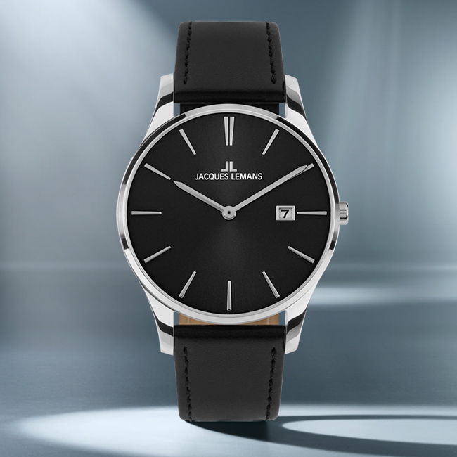 Đồng hồ Jacques Lemans dây da