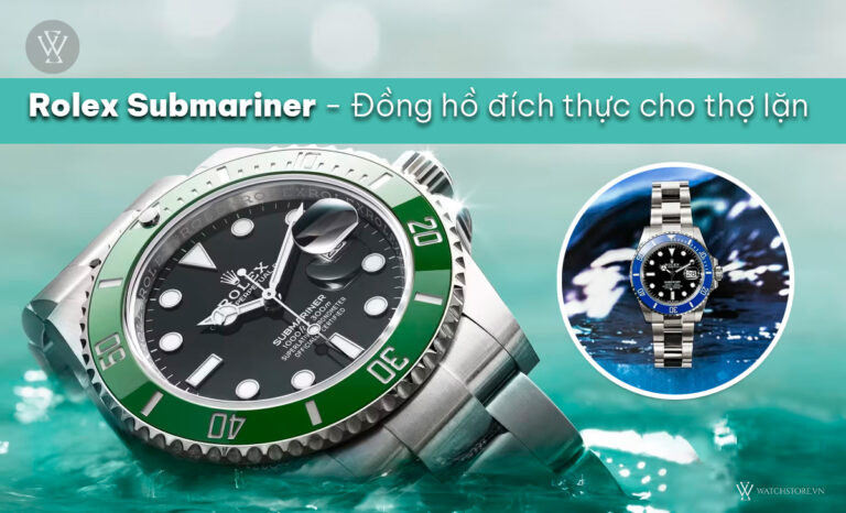 Đồng hồ lặn Rolex Submariner chính hãng với vành Bezel xanh