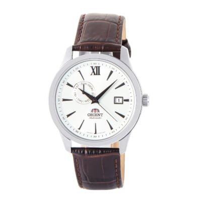 Đồng hồ Orient Automatic 3 sao cổ điển FAL00006W0 với dây da nâu truyền thống