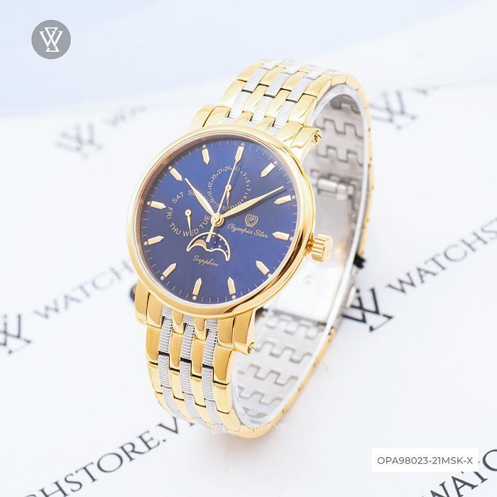 Đồng hồ Olym Pianus nữ với thiết kế thanh lịch, mặt số trắng trang nhã