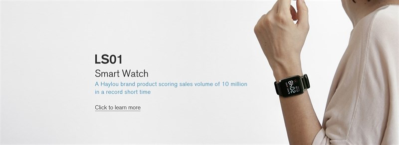 Đồng hồ thông minh Xiaomi Haylou LS01 trong hoạt động tập luyện