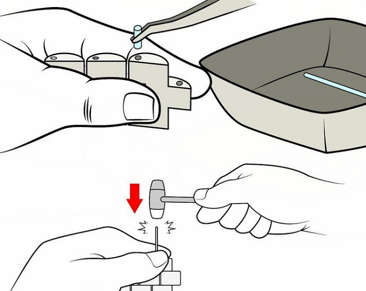 Kỹ thuật lắp lại chốt sau khi tháo mắt dây đồng hồ pin