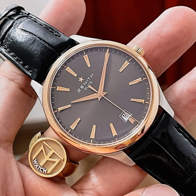 Đồng hồ Zenith 51.2020.670 máy Inhouse Zenith Elite 670 cót 50h với mặt số bạc, lựa chọn thông minh khi chọn màu đồng hồ theo mệnh Thổ