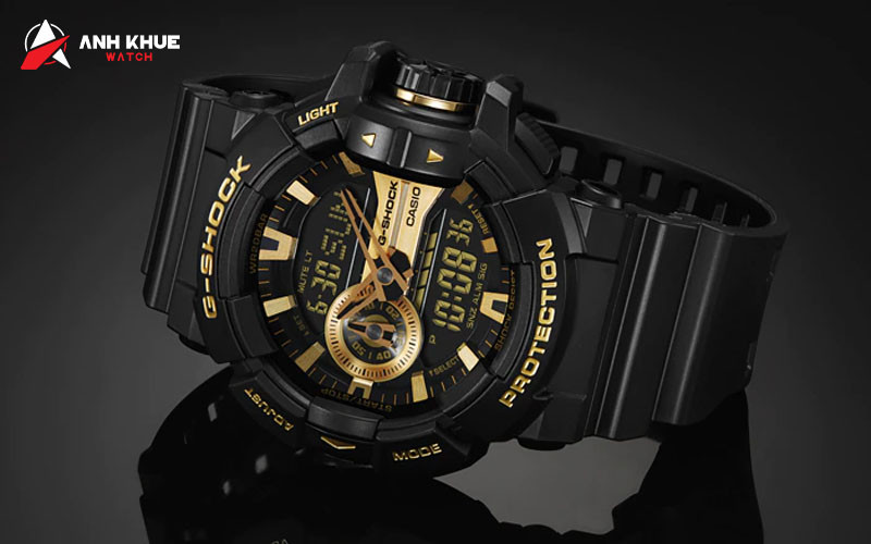 Thiết kế bánh xe xoay đặc trưng của đồng hồ G-Shock GA-400GB-1A9