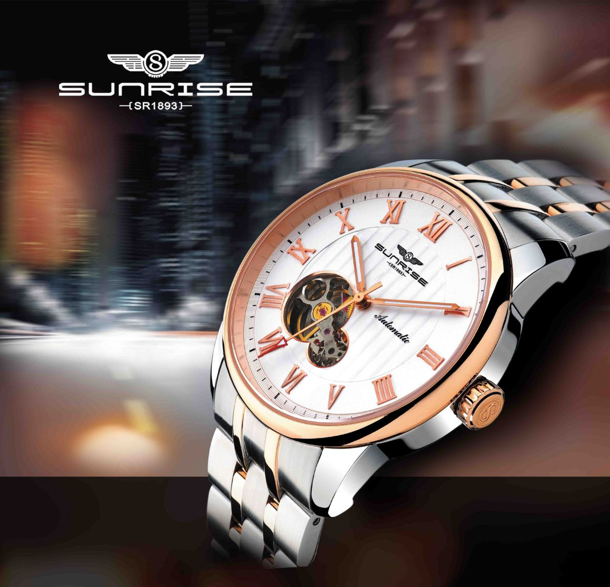 Thiết kế đồng hồ Sunrise Swiss đơn giản nhưng toát lên vẻ thanh lịch
