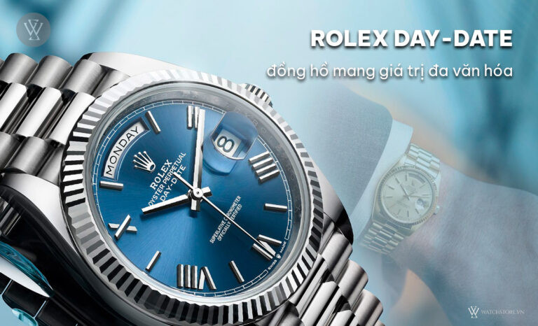 Đồng hồ Rolex Day-Date chính hãng với tính năng hiển thị thứ và ngày