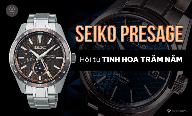 Đồng hồ cơ Seiko Presage với thiết kế thanh lịch và sang trọng.