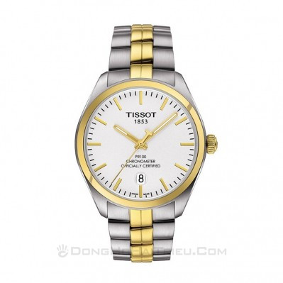 Đồng hồ Tissot T101.451.22.031.00 với thiết kế hai tông màu, rủi ro khi mua đồng hồ Tissot xách tay