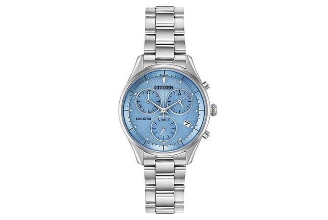 Đồng hồ nữ Citizen FB1440-57L màu bạc, mặt số đa chức năng chronograph thể thao tinh tế