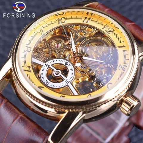 Mẫu đồng hồ cơ Forsining chính hãng với thiết kế lộ máy tinh xảo
