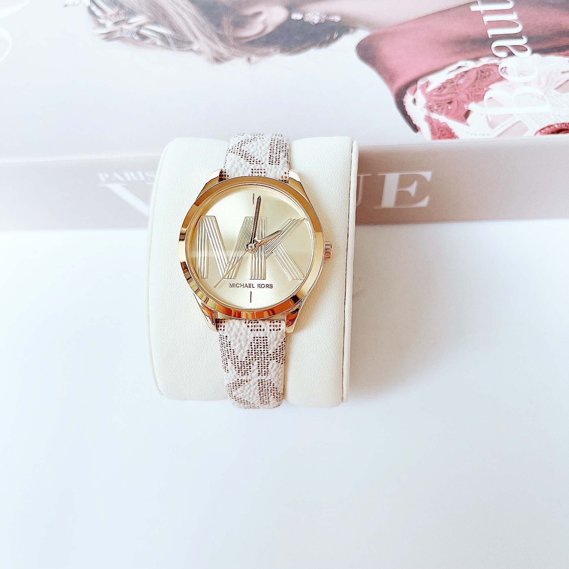 Đồng hồ MK nữ mặt tròn