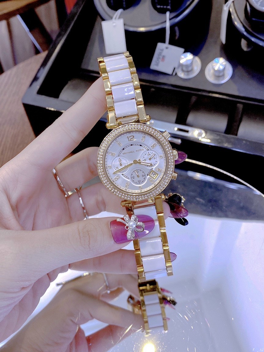 Đồng hồ MK nữ mặt tròn
