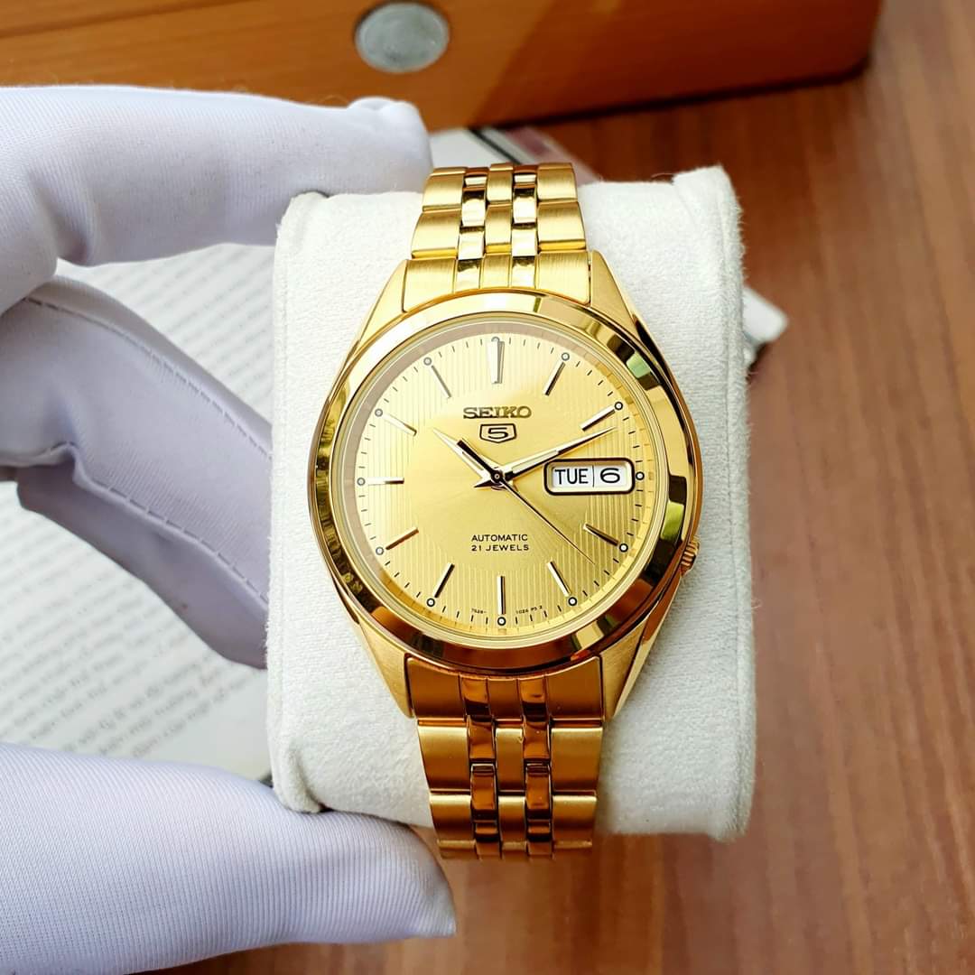 Đồng Hồ Seiko 5 Automatic Mạ Vàng: Biểu Tượng Của Phong Cách và Chất Lượng Vượt Thời Gian