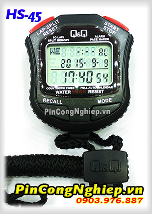 Đồng hồ bấm giây Q&Q HS-45: Công cụ đo thời gian chuyên nghiệp cho mọi nhu cầu