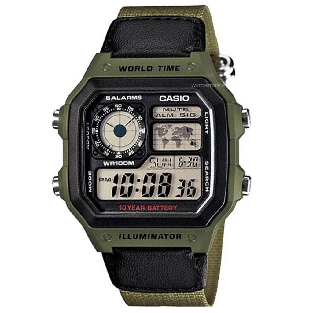 Hình ảnh sản phẩm chính thức của đồng hồ Casio AE-1200WHB-3BVDF nam