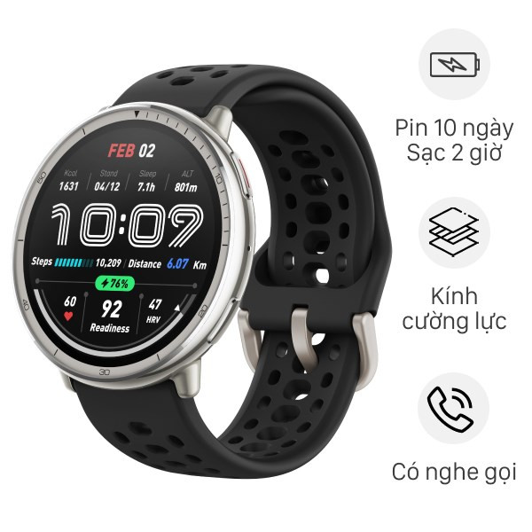 Amazfit Active 2, một mẫu đồng hồ thông minh pin trâu lý tưởng cho người năng động
