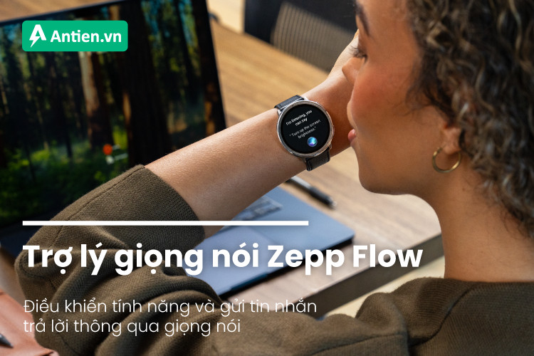 Người dùng dễ dàng kiểm soát cuộc gọi và tin nhắn trên đồng hồ thông minh Active 2 qua Zepp Flow AI