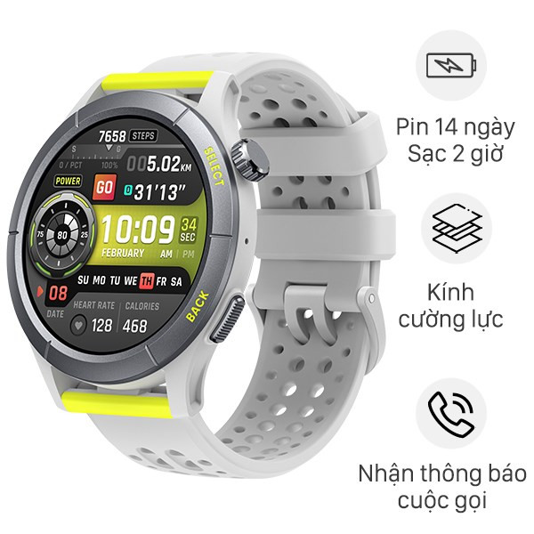 Đồng hồ Amazfit Cheetah Round, thiết kế cho chạy bộ