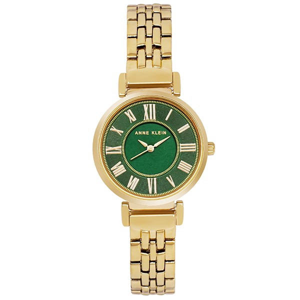 Đồng hồ Anne Klein AK/2158GNRG mặt xanh lá với số La Mã cổ điển