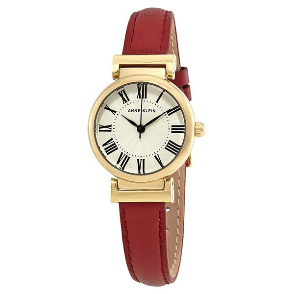 Đồng hồ Anne Klein mặt tròn AK/2246CRRD màu đỏ quyến rũ, đường nét tinh xảo.