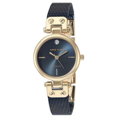 Đồng hồ Anne Klein AK/3003GPBL mặt xanh navy viền vàng sang trọng